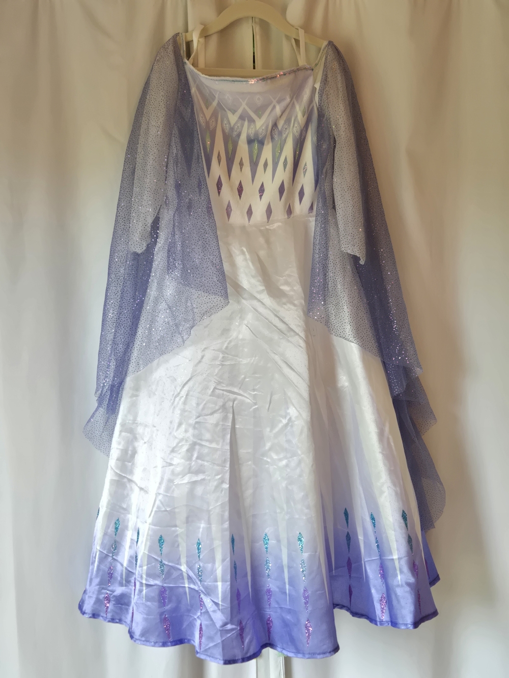 Disney Elsa Princess Costume Dress w/ attached cape - Picture 2 of 6